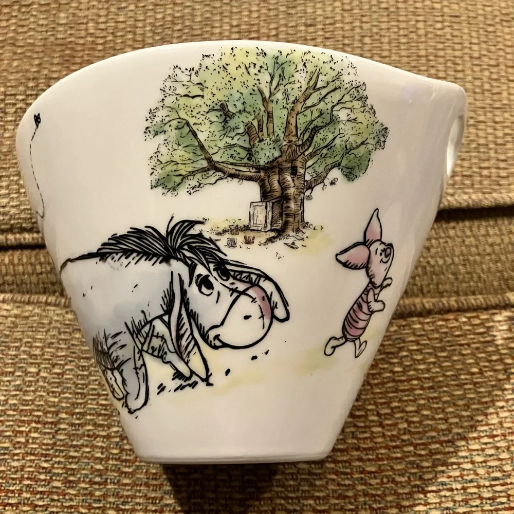 Disney Winnie the Pooh & Tigger White Ceramic Cup with Red Accents